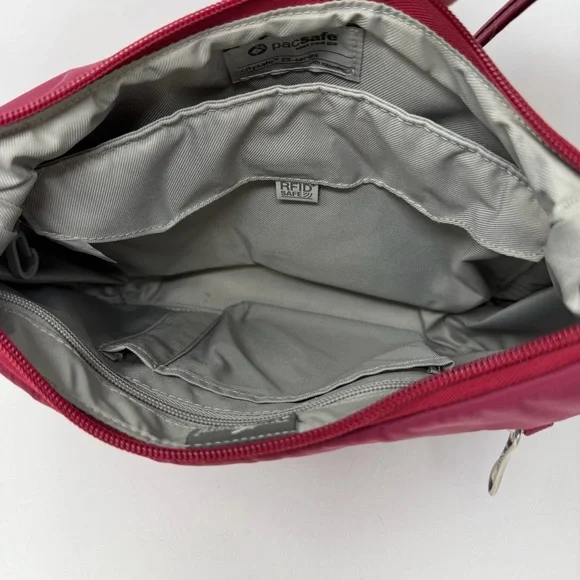 TravelSmith Pacsafe Citysafe RFID Crossbody Bag with Anti-Theft Burgundy - Picture 14 of 16